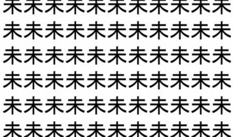 【脳トレ】「未」の中に紛れて1つ違う文字がある!?あなたは何秒で探し出せるかな??【違う文字を探せ!】