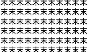 【脳トレ】「末」の中に紛れて1つ違う文字がある!?あなたは何秒で探し出せるかな??【違う文字を探せ!】