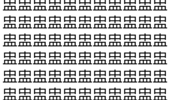 【脳トレ】「盅」の中に紛れて1つ違う文字がある！？あなたは何秒で探し出せるかな？？【違う文字を探せ！】