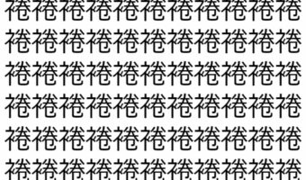 【脳トレ】「裷」の中に紛れて1つ違う文字がある！？あなたは何秒で探し出せるかな？？【違う文字を探せ！】