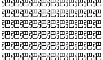 【脳トレ】「弝」の中に紛れて1つ違う文字がある！？あなたは何秒で探し出せるかな？？【違う文字を探せ！】