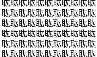 【脳トレ】「耾」の中に紛れて1つ違う文字がある!?あなたは何秒で探し出せるかな??【違う文字を探せ!】