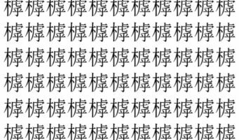 【脳トレ】「㯉」の中に紛れて1つ違う文字がある！？あなたは何秒で探し出せるかな？？【違う文字を探せ！】