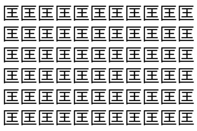 【脳トレ】「匡」の中に紛れて1つ違う文字がある！？あなたは何秒で探し出せるかな？？【違う文字を探せ！】