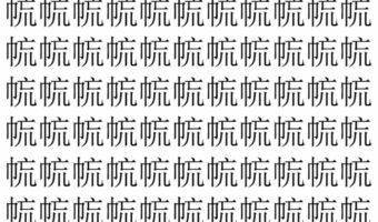 【脳トレ】「㡆」の中に紛れて1つ違う文字がある!?あなたは何秒で探し出せるかな??【違う文字を探せ!】