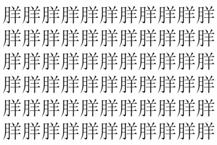 【脳トレ】「羘」の中に紛れて1つ違う文字がある！？あなたは何秒で探し出せるかな？？【違う文字を探せ！】