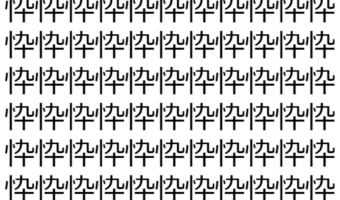 【脳トレ】「忰」の中に紛れて1つ違う文字がある！？あなたは何秒で探し出せるかな？？【違う文字を探せ！】