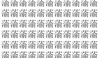 【脳トレ】「蕍」の中に紛れて1つ違う文字がある！？あなたは何秒で探し出せるかな？？【違う文字を探せ！】