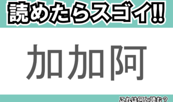 【読めたらスゴイ!】「加加阿」とは一体何のこと!?甘くてほんのりビターなあの食べ物の原料ですが・・・この漢字を読めますか?