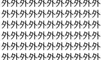 【脳トレ】「外」の中に紛れて1つ違う文字がある！？あなたは何秒で探し出せるかな？？【違う文字を探せ！】