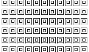 【脳トレ】「回」の中に紛れて1つ違う文字がある!?あなたは何秒で探し出せるかな??【違う文字を探せ!】