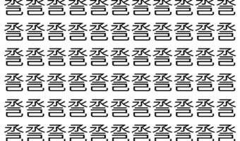 【脳トレ】「巹」の中に紛れて1つ違う文字がある！？あなたは何秒で探し出せるかな？？【違う文字を探せ！】