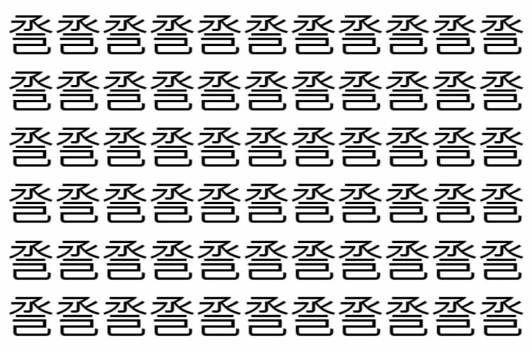 【脳トレ】「巹」の中に紛れて1つ違う文字がある！？あなたは何秒で探し出せるかな？？【違う文字を探せ！】