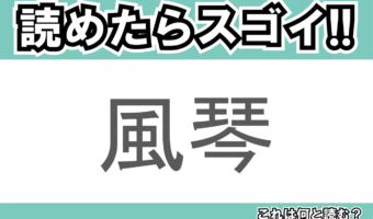 【読めたらスゴイ!】「風琴」とは一体何のこと!?楽器をあらわすこの漢字を読めますか?