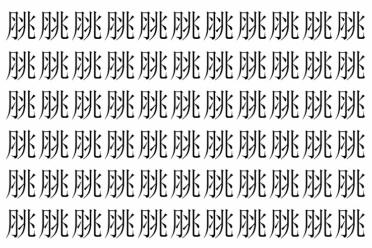 【脳トレ】「脁」の中に紛れて1つ違う文字がある！？あなたは何秒で探し出せるかな？？【違う文字を探せ！】