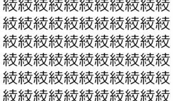 【脳トレ】「𥿔」の中に紛れて1つ違う文字がある!?あなたは何秒で探し出せるかな??【違う文字を探せ!】
