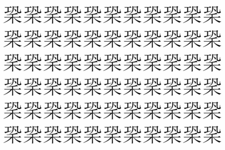 【脳トレ】「䅃」の中に紛れて1つ違う文字がある！？あなたは何秒で探し出せるかな？？【違う文字を探せ！】