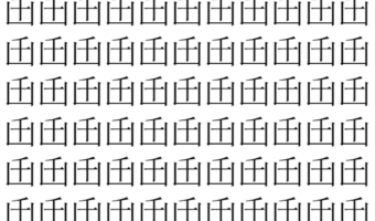 【脳トレ】「𠙺」の中に紛れて1つ違う文字がある！？あなたは何秒で探し出せるかな？？【違う文字を探せ！】