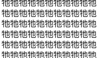 【脳トレ】「牠」の中に紛れて1つ違う文字がある!?あなたは何秒で探し出せるかな??【違う文字を探せ!】