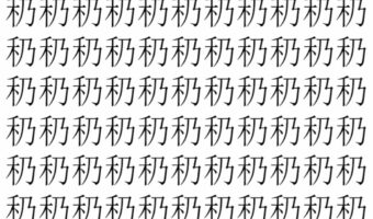【脳トレ】「䄧」の中に紛れて1つ違う文字がある！？あなたは何秒で探し出せるかな？？【違う文字を探せ！】