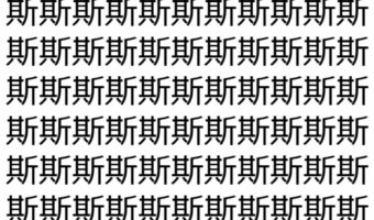 【脳トレ】「斯」の中に紛れて1つ違う文字がある!?あなたは何秒で探し出せるかな??【違う文字を探せ!】