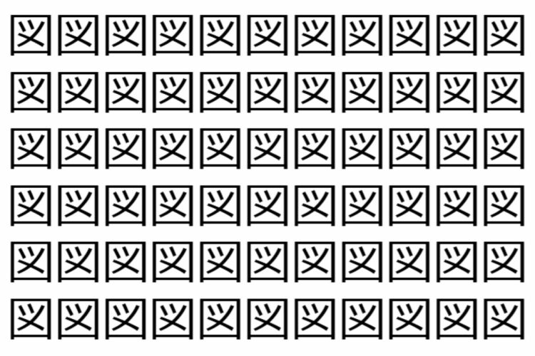 【脳トレ】「図」の中に紛れて1つ違う文字がある！？あなたは何秒で探し出せるかな？？【違う文字を探せ！】