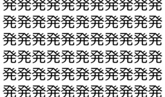 【脳トレ】「発」の中に紛れて1つ違う文字がある!?あなたは何秒で探し出せるかな??【違う文字を探せ!】