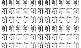 【脳トレ】「䇙」の中に紛れて1つ違う文字がある！？あなたは何秒で探し出せるかな？？【違う文字を探せ！】