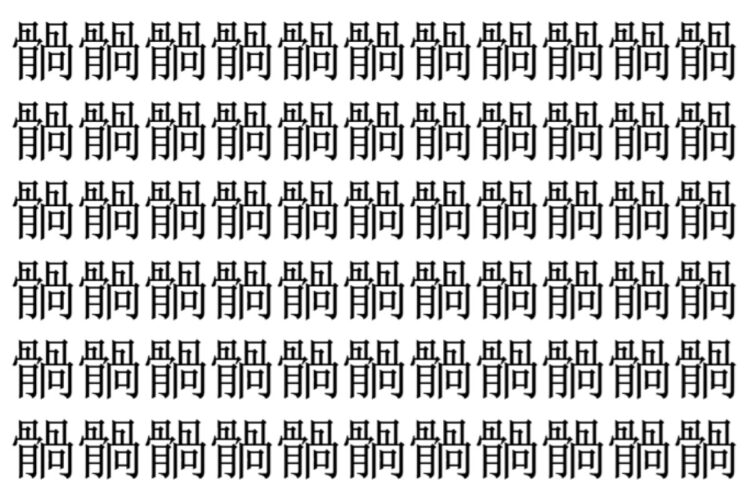 【脳トレ】「䯞」の中に紛れて1つ違う文字がある！？あなたは何秒で探し出せるかな？？【違う文字を探せ！】