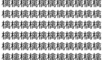 【脳トレ】「檎」の中に紛れて1つ違う文字がある!?あなたは何秒で探し出せるかな??【違う文字を探せ!】