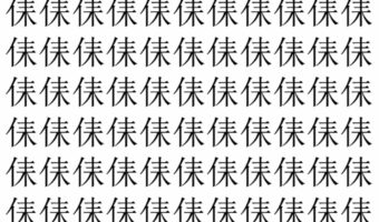 【脳トレ】「㑍」の中に紛れて1つ違う文字がある！？あなたは何秒で探し出せるかな？？【違う文字を探せ！】