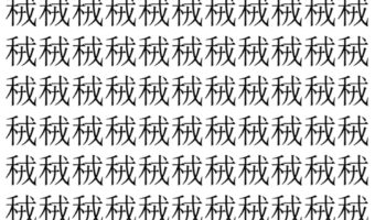 【脳トレ】「䄾」の中に紛れて1つ違う文字がある！？あなたは何秒で探し出せるかな？？【違う文字を探せ！】