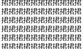 【脳トレ】「捃」の中に紛れて1つ違う文字がある!?あなたは何秒で探し出せるかな??【違う文字を探せ!】
