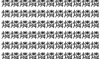 【脳トレ】「燐」の中に紛れて1つ違う文字がある!?あなたは何秒で探し出せるかな??【違う文字を探せ!】