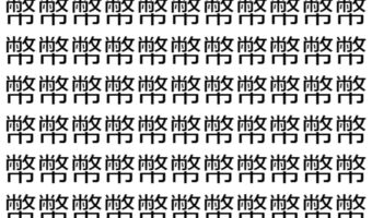 【脳トレ】「幣」の中に紛れて1つ違う文字がある！？あなたは何秒で探し出せるかな？？【違う文字を探せ！】