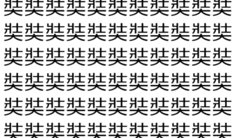 【脳トレ】「奘」の中に紛れて1つ違う文字がある!?あなたは何秒で探し出せるかな??【違う文字を探せ!】
