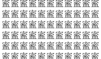【脳トレ】「䀄」の中に紛れて1つ違う文字がある!?あなたは何秒で探し出せるかな??【違う文字を探せ!】