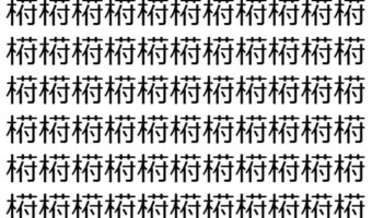 【脳トレ】「﨓」の中に紛れて1つ違う文字がある！？あなたは何秒で探し出せるかな？？【違う文字を探せ！】