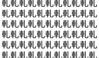 【脳トレ】「軋」の中に紛れて1つ違う文字がある！？あなたは何秒で探し出せるかな？？【違う文字を探せ！】