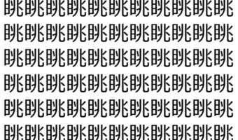 【脳トレ】「眺」の中に紛れて1つ違う文字がある！？あなたは何秒で探し出せるかな？？【違う文字を探せ！】