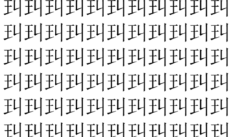 【脳トレ】「㺩」の中に紛れて1つ違う文字がある！？あなたは何秒で探し出せるかな？？【違う文字を探せ！】