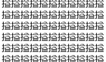 【脳トレ】「搤」の中に紛れて1つ違う文字がある！？あなたは何秒で探し出せるかな？？【違う文字を探せ！】