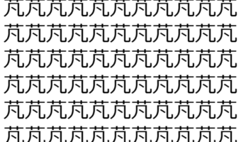 【脳トレ】「芃」の中に紛れて1つ違う文字がある!?あなたは何秒で探し出せるかな??【違う文字を探せ!】