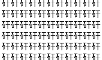 【脳トレ】「矸」の中に紛れて1つ違う文字がある!?あなたは何秒で探し出せるかな??【違う文字を探せ!】