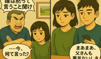 義父の発言が地獄すぎた夜「嫁は黙って言うこと聞け」!嫁だからっていったい何!?