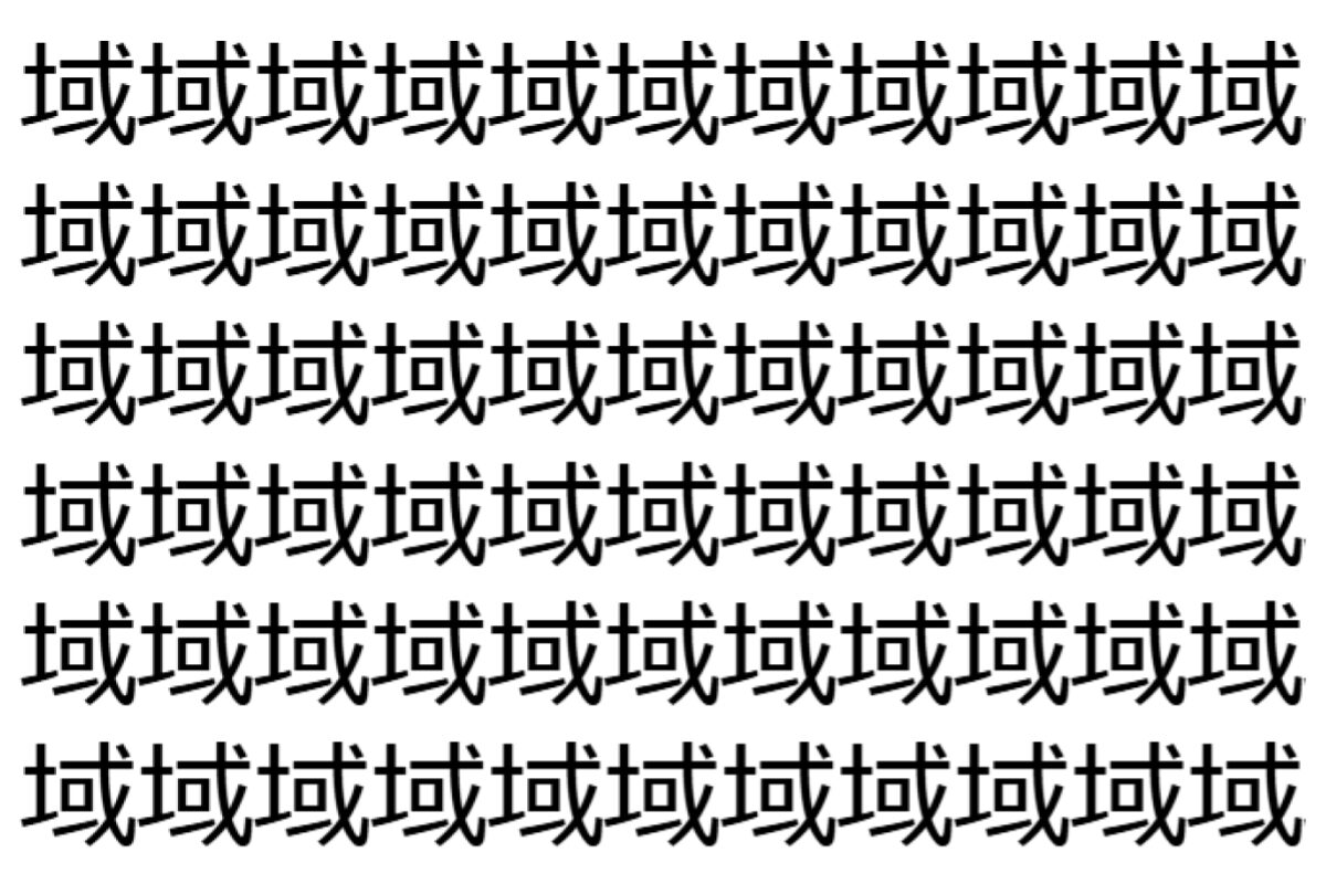 【脳トレ】「域」の中に紛れて1つ違う文字がある!?あなたは何秒で探し出せるかな??【違う文字を探せ!】