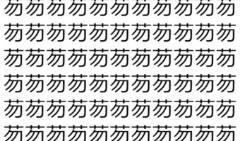 【脳トレ】「芴」の中に紛れて1つ違う文字がある!?あなたは何秒で探し出せるかな??【違う文字を探せ!】