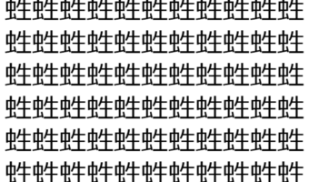 【脳トレ】「﨡」の中に紛れて1つ違う文字がある!?あなたは何秒で探し出せるかな??【違う文字を探せ!】