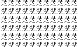 【脳トレ】「椘」の中に紛れて1つ違う文字がある！？あなたは何秒で探し出せるかな？？【違う文字を探せ！】