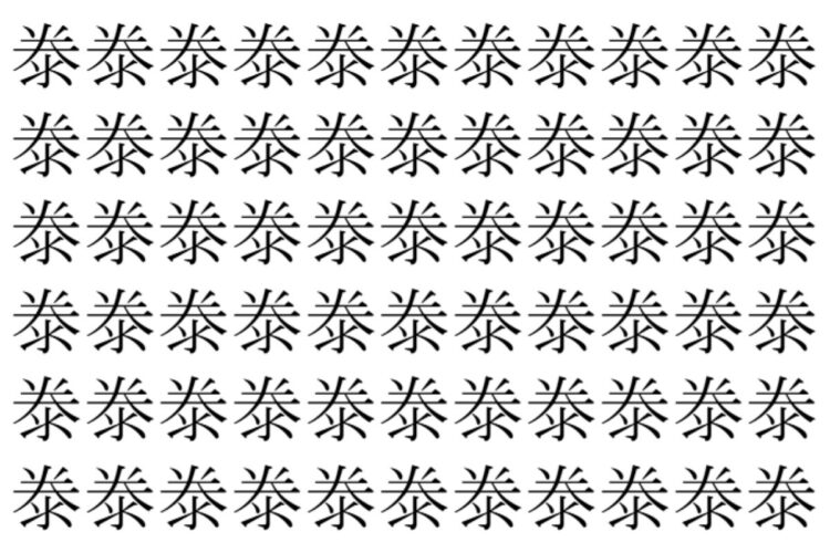 【脳トレ】「𣳾」の中に紛れて1つ違う文字がある！？あなたは何秒で探し出せるかな？？【違う文字を探せ！】